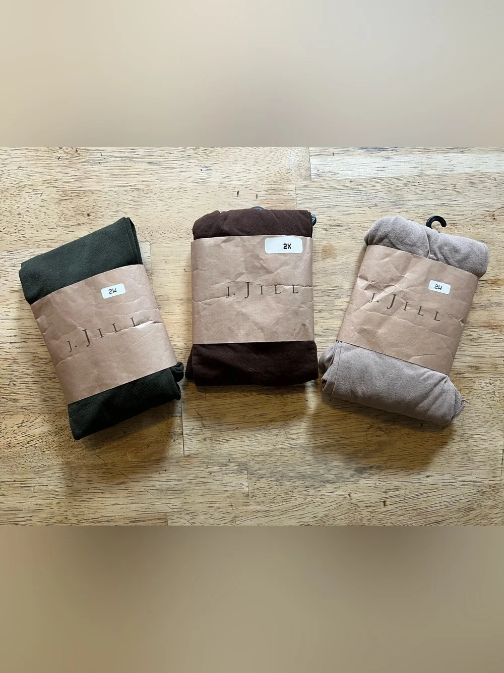J. Jill 3 Pairs Women’s Tights New in Pine, Timber, & Cappuccino